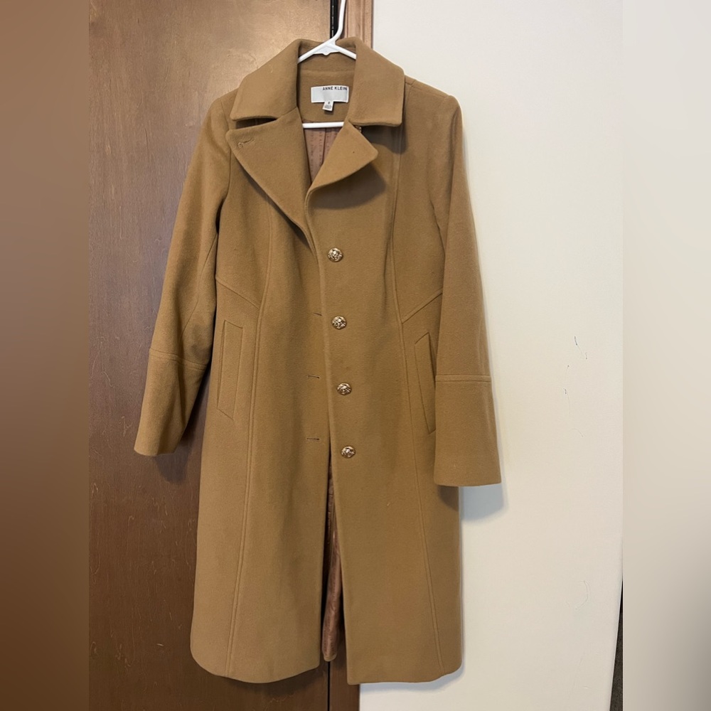 Anne Klein womens Single-Breasted Walker coat size 8